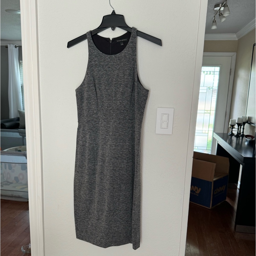 Banana Republic Gray Sleeveless Dress, 4